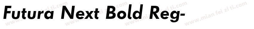 Futura Next Bold Reg字体转换